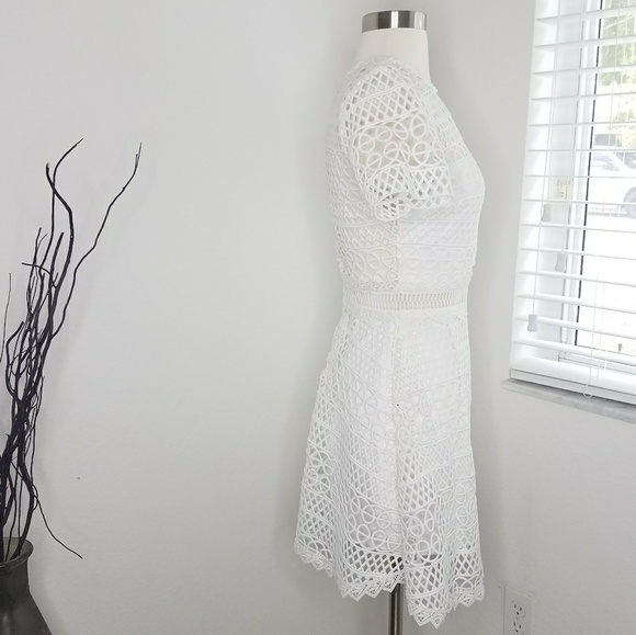KARINA GRIMALDI Vincent Crochet Mini Dress XS. - Picture 3 of 4